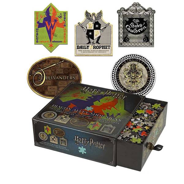 HARRY POTTER - Puzzle 5X200 pcs - Diagon Alley Shop Signs