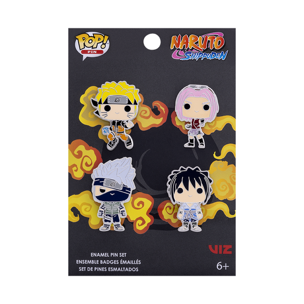 NARUTO - Funko 4pk Pin Set - Team 7