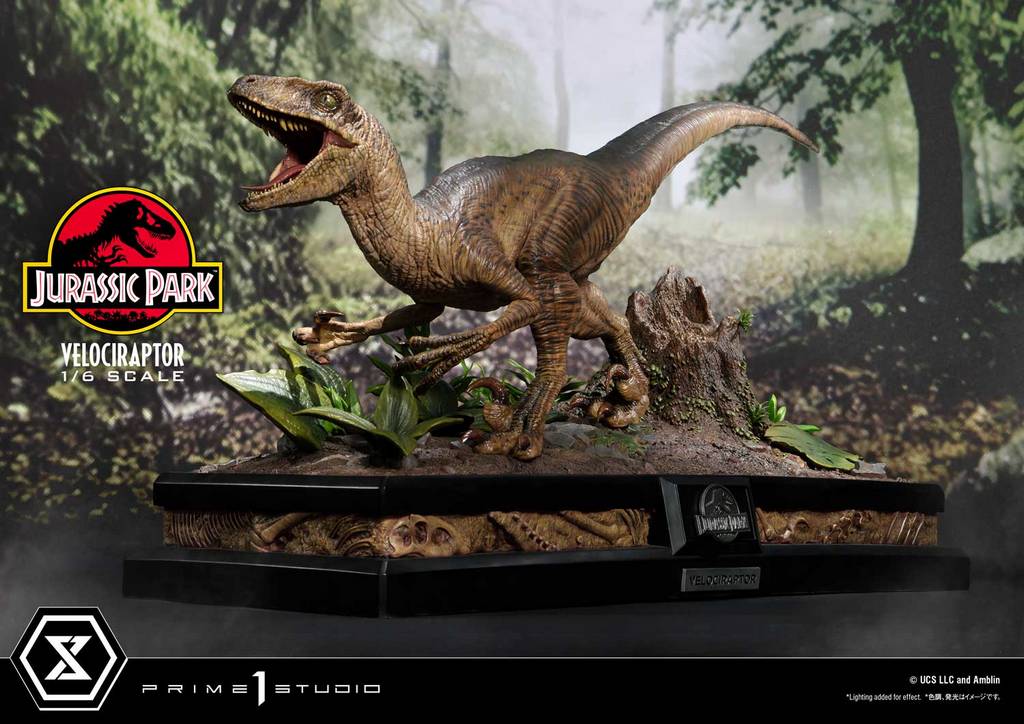 JURASSIC PARK - Velociraptor Attack - Statue '24x23x54cm'