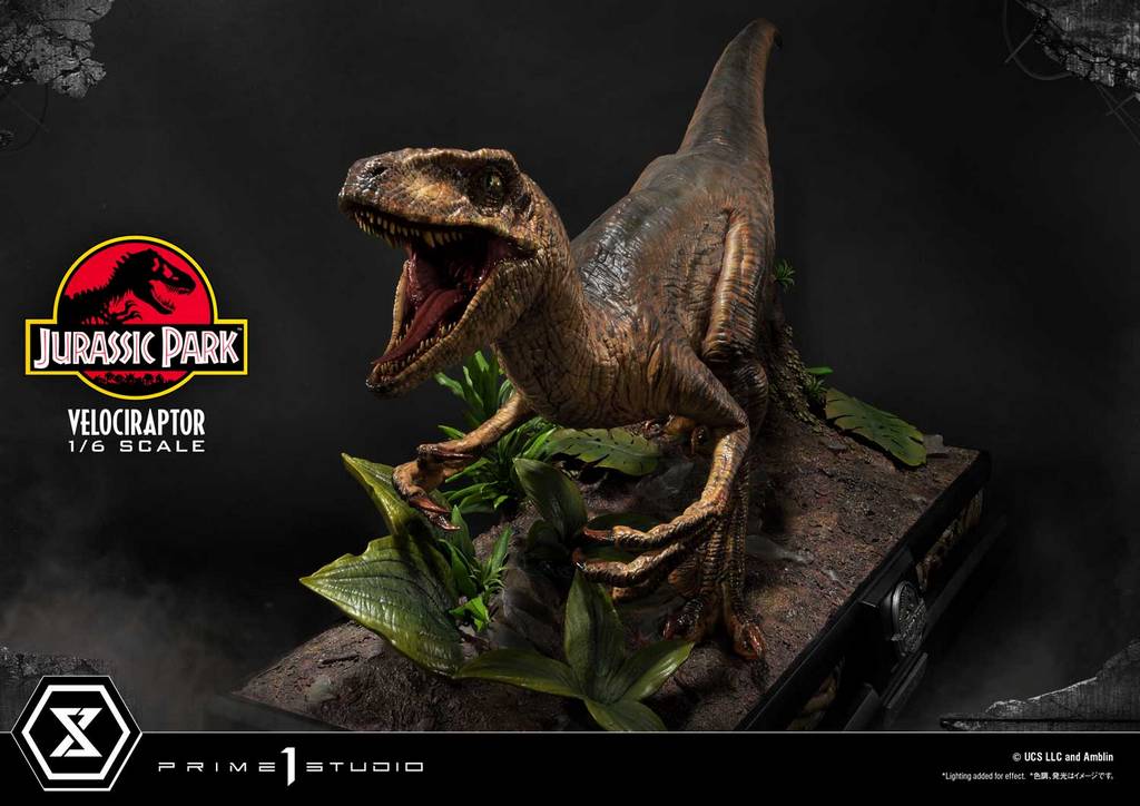JURASSIC PARK - Velociraptor Attack - Statue '24x23x54cm'