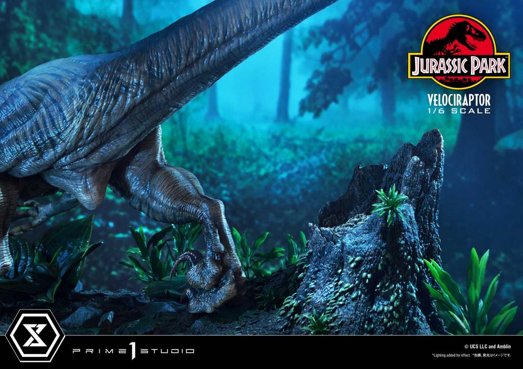 JURASSIC PARK - Velociraptor Attack - Statue '24x23x54cm'