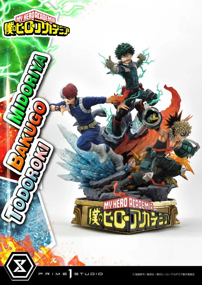 MY HERO ACADEMIA - Midoriya, Bakugo & Todoroki - Statue 69cm