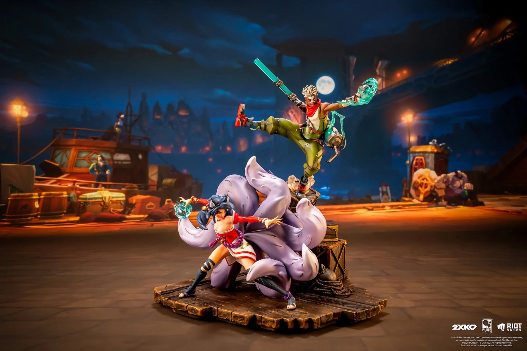 LEAGUE OF LEGENDS - Ekko & Ahri - Statue Diorama 1/10 30cm