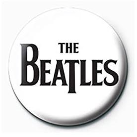 THE BEATLES - Black Logo - Button Badge 25mm