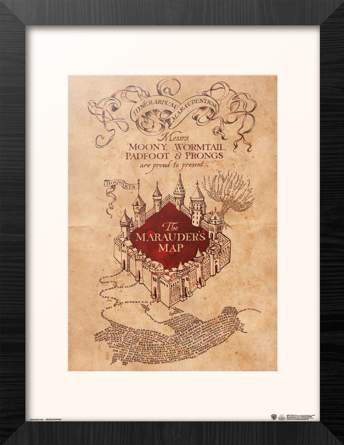 HARRY POTTER - Marauder's Map - Collector Print '30x40cm'