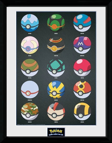 POKEMON - Collector Print 30X40 - Pokeballs