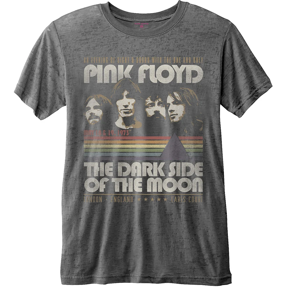 PINK FLOYD - T-Shirt BurnOut - Retro Stripes (XXL)