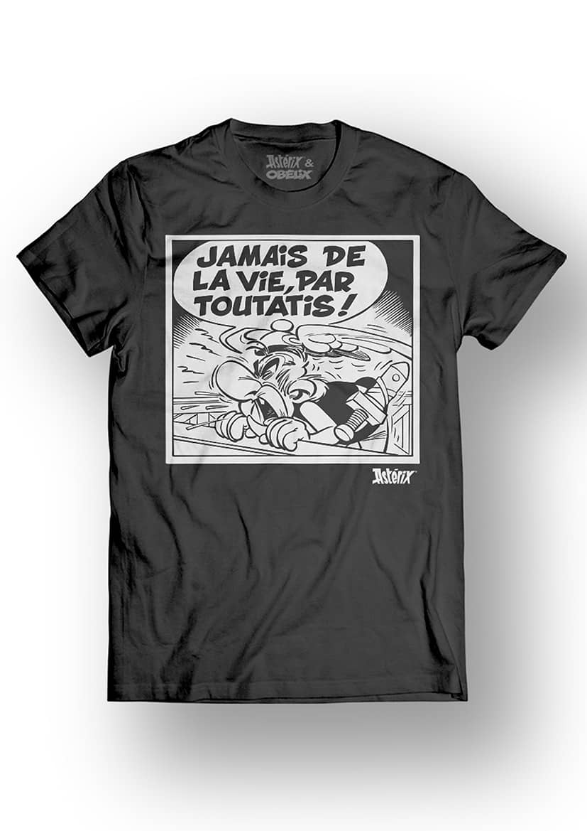 ASTERIX & OBELIX - T-Shirt - Jamais de la Vie - Black (M)