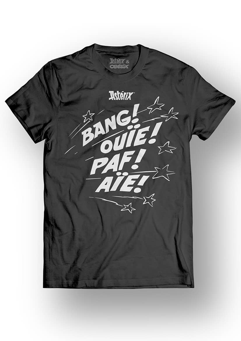 ASTERIX & OBELIX - T-Shirt - Bang! Ouie! Paf! Aie! - Black (M)