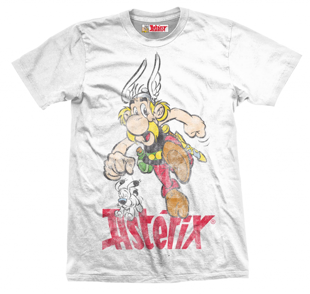 ASTERIX & OBELIX - T-Shirt - Running Boy VINTAGE - White (S)