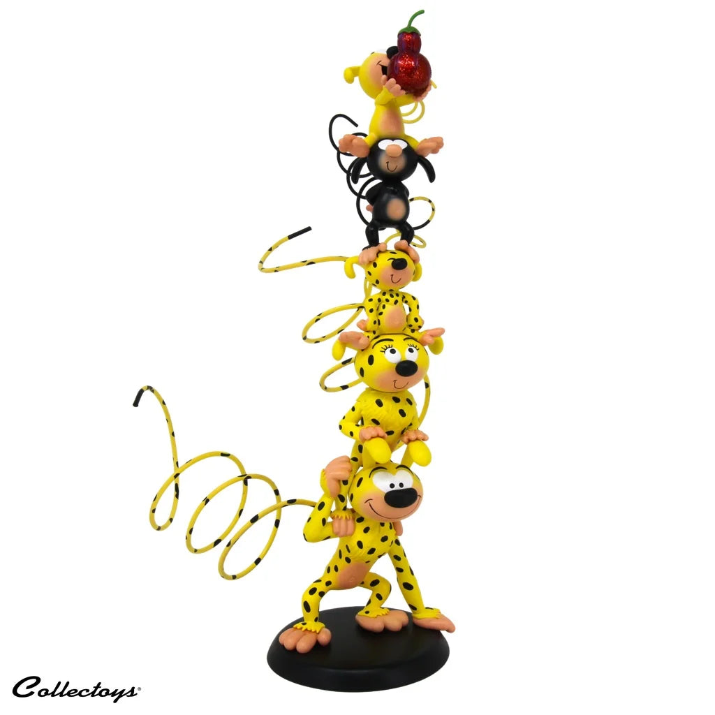 MARSUPILAMI - Marsupilami coloured column - Statue 35cm
