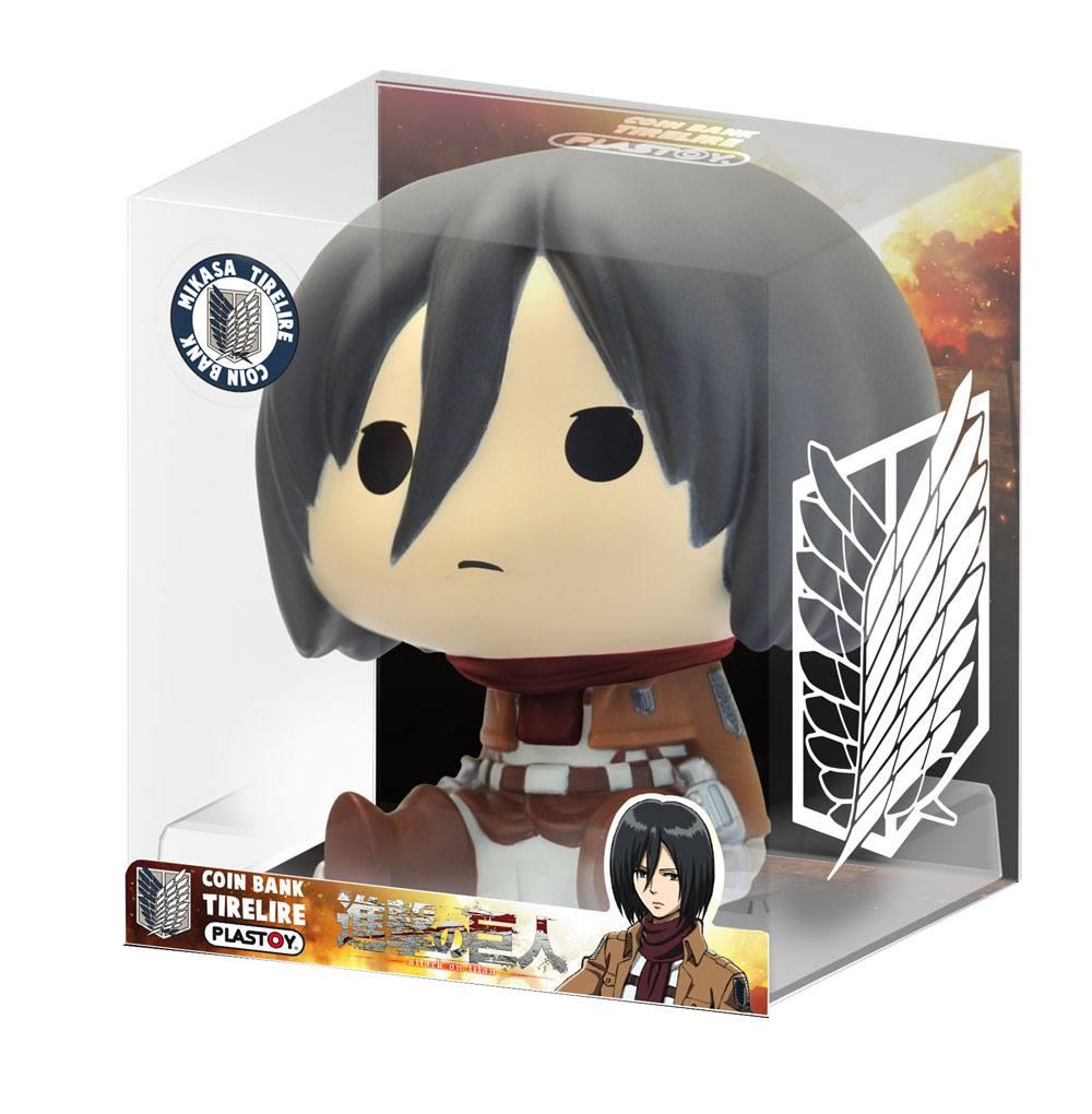 ATTACK ON TITAN - Mini Money Box - Chibi Mikasa - 13cm