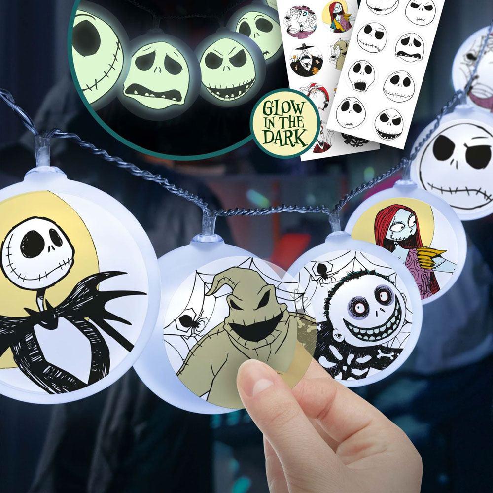 NIGHTMARE BEFORE CHRISTMAS - Lighted Garland with Stickers