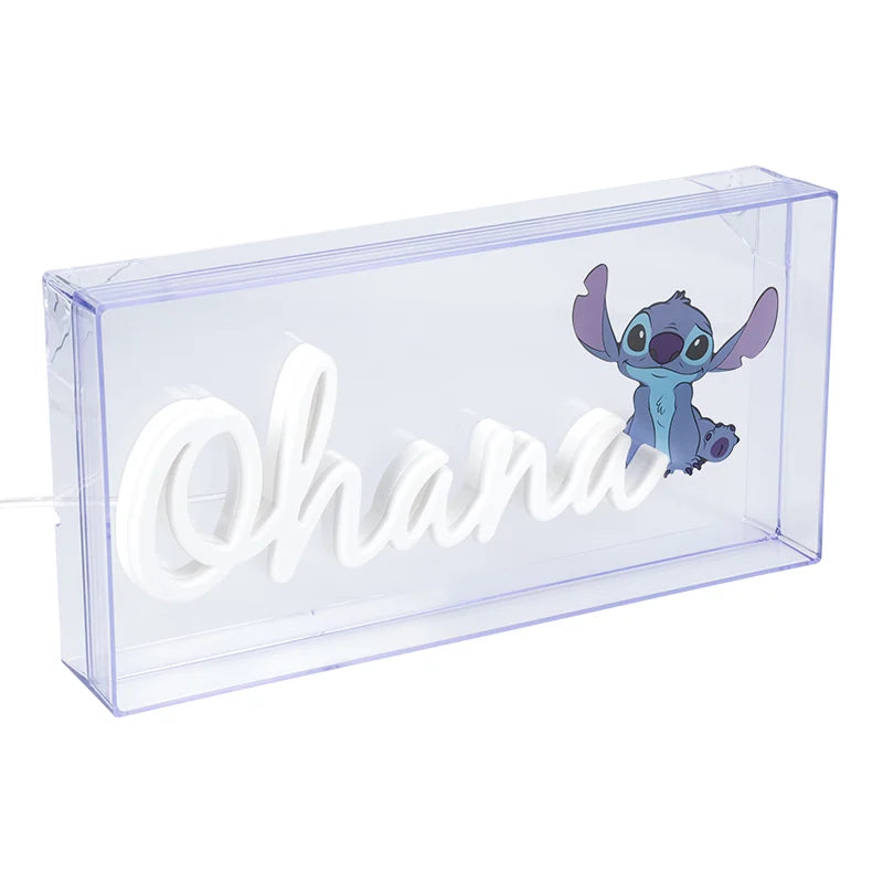 LILO &amp; STITCH - Ohana - LED-Neonlicht 15,5 x 30,5 cm