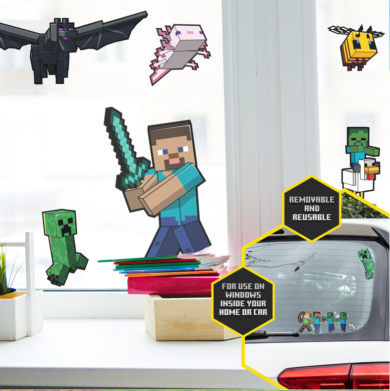 MINECRAFT - Window Cling Decals