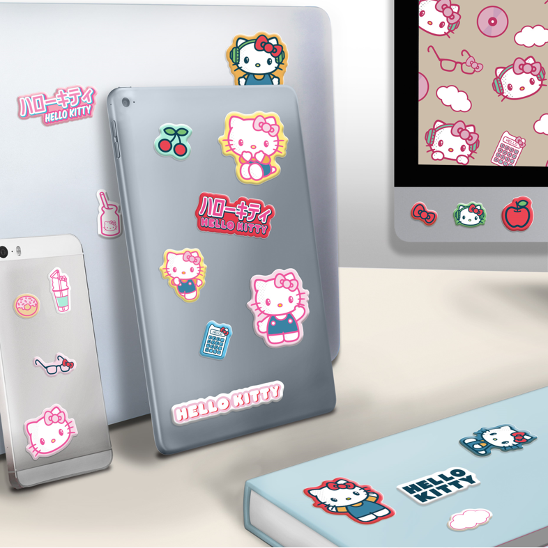 HELLO KITTY - Puffy - Gadget Decals