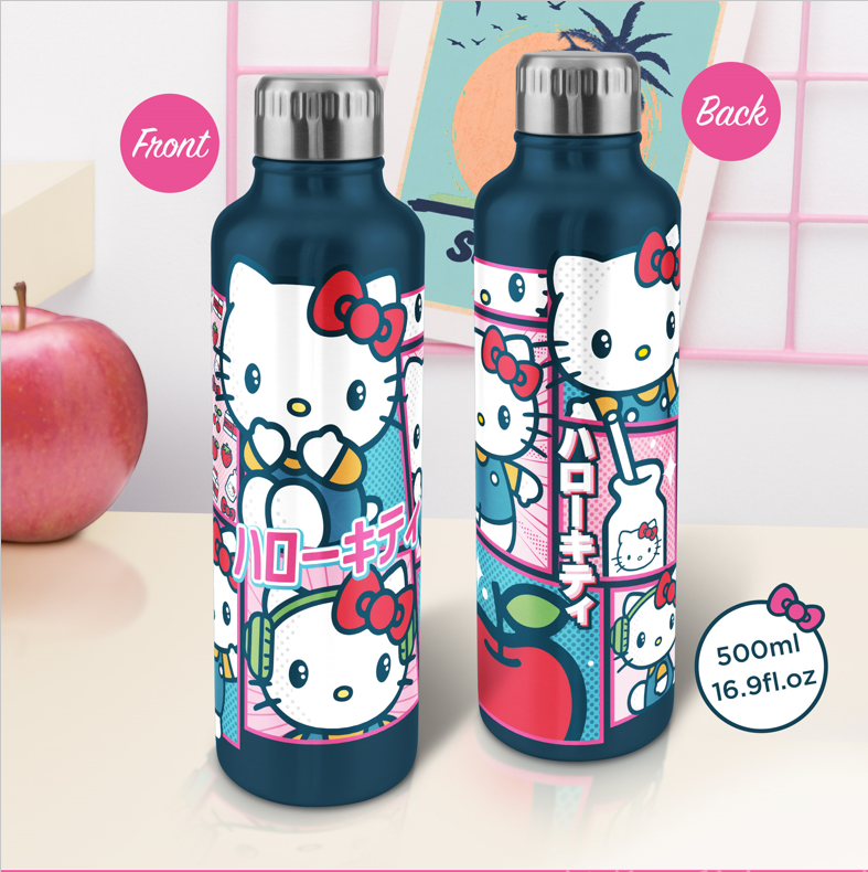 HELLO KITTY - Metal Water Bottle 500ml