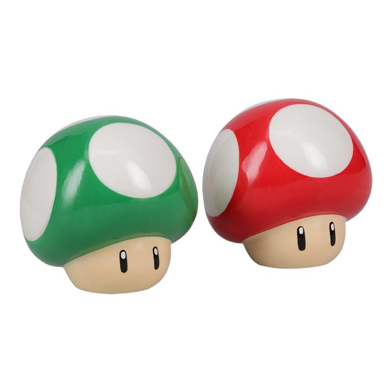 SUPER MARIO - Mushrooms - Salt and Pepper Shakers Set