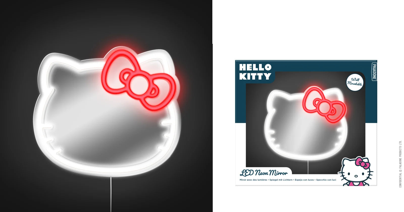 HELLO KITTY - Wall Mountable LED Neon Light