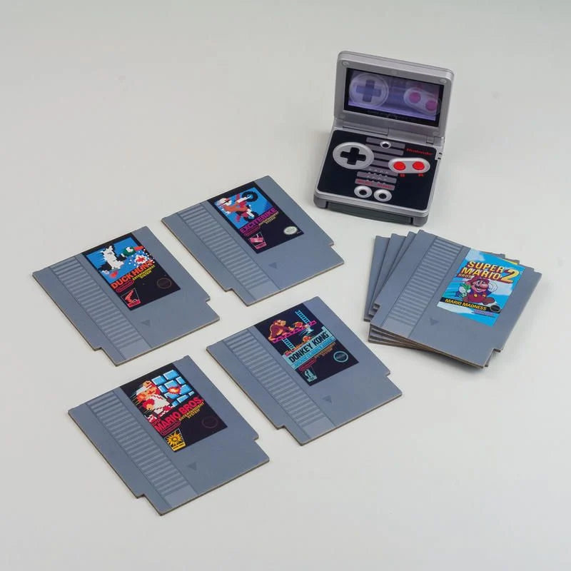 NINTENDO - NES - Cartridge - Set of 8 Coasters