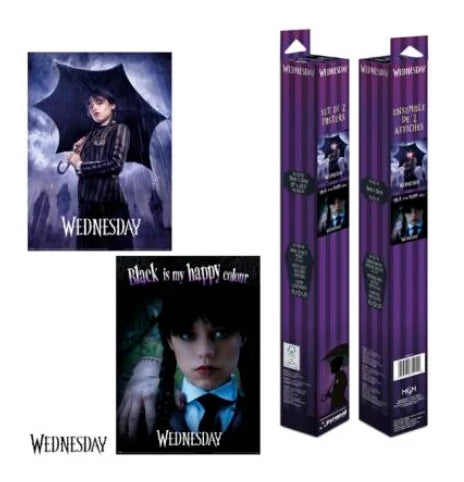 WEDNESDAY - Wednesday Addams - 2 Posters 52 x 38cm Set