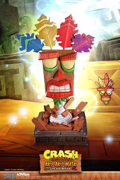 CRASH BANDICOOT - Life Size Aku Aku Mask - 65cm