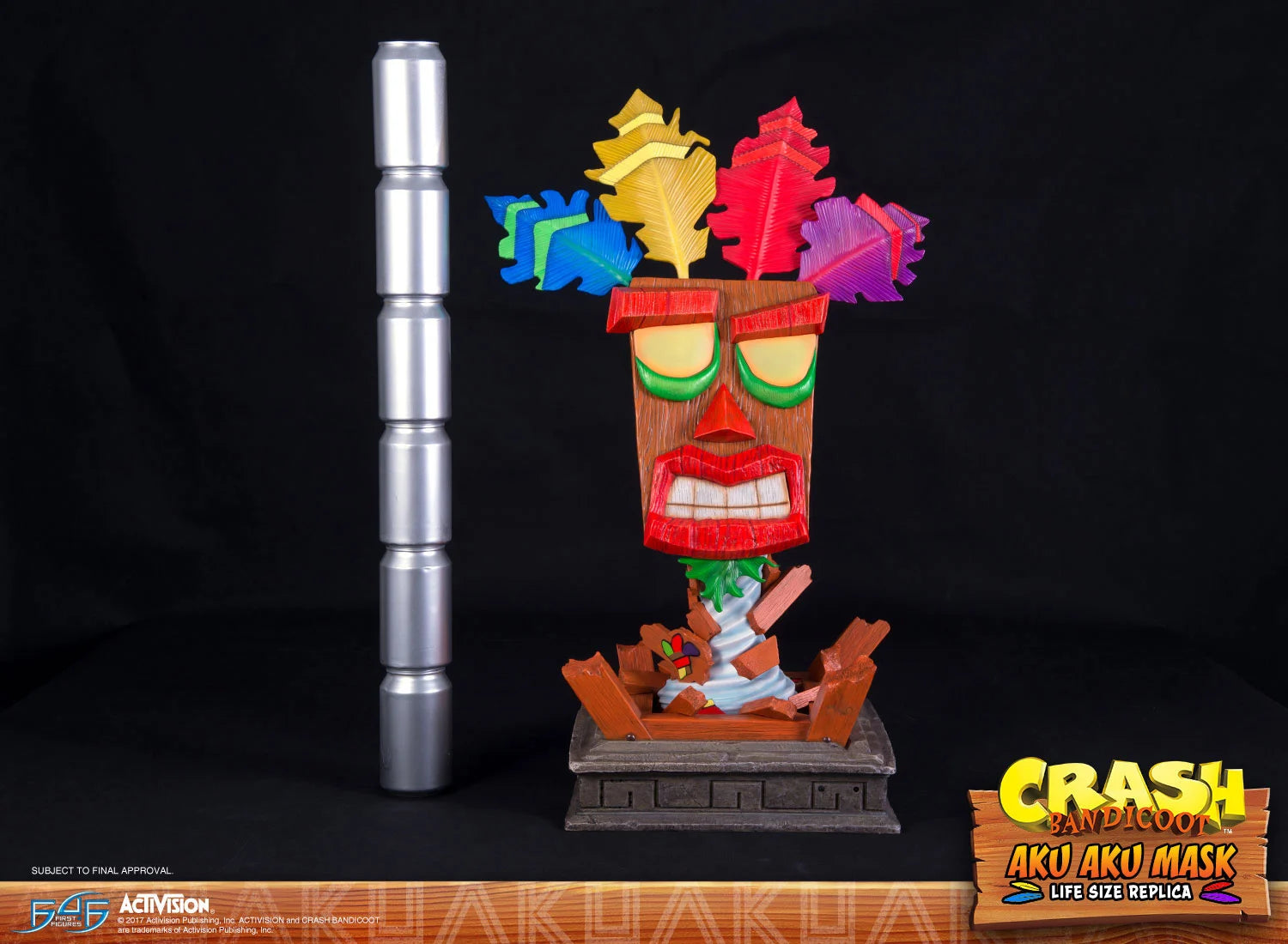 CRASH BANDICOOT – Lebensgroße Aku Aku-Maske – 65 cm