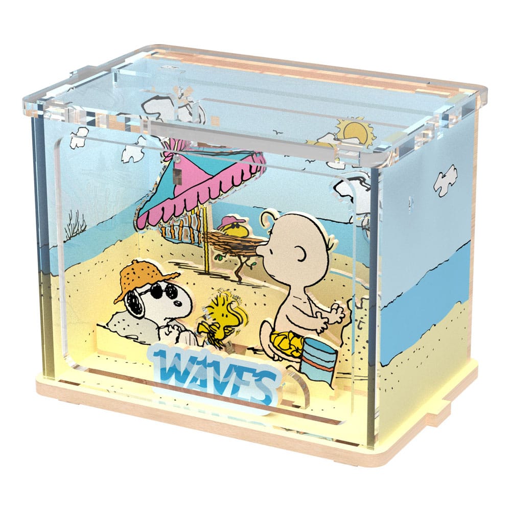 PEANUTS - Mini Scene Chilling At The Beach - Wood Model Kit