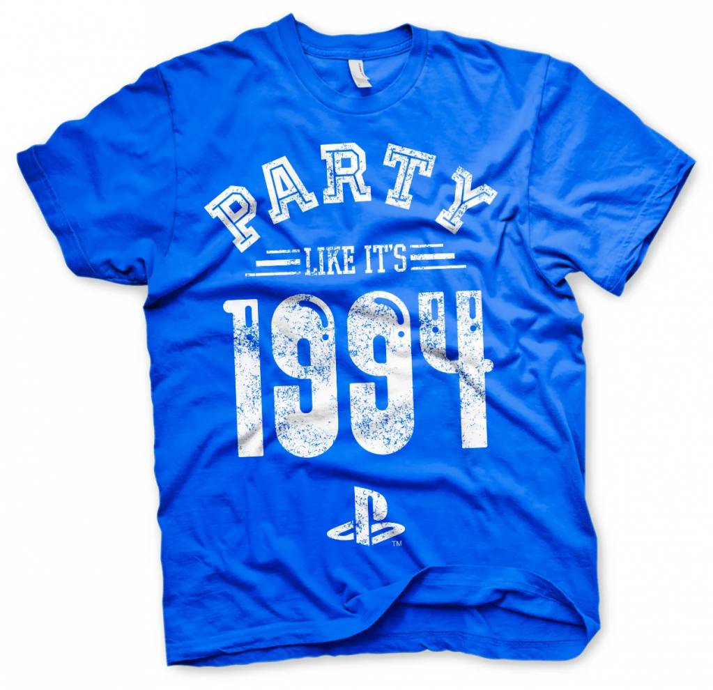 PLAYSTATION - T-Shirt Party Like It's 1994 - BLUE (S)