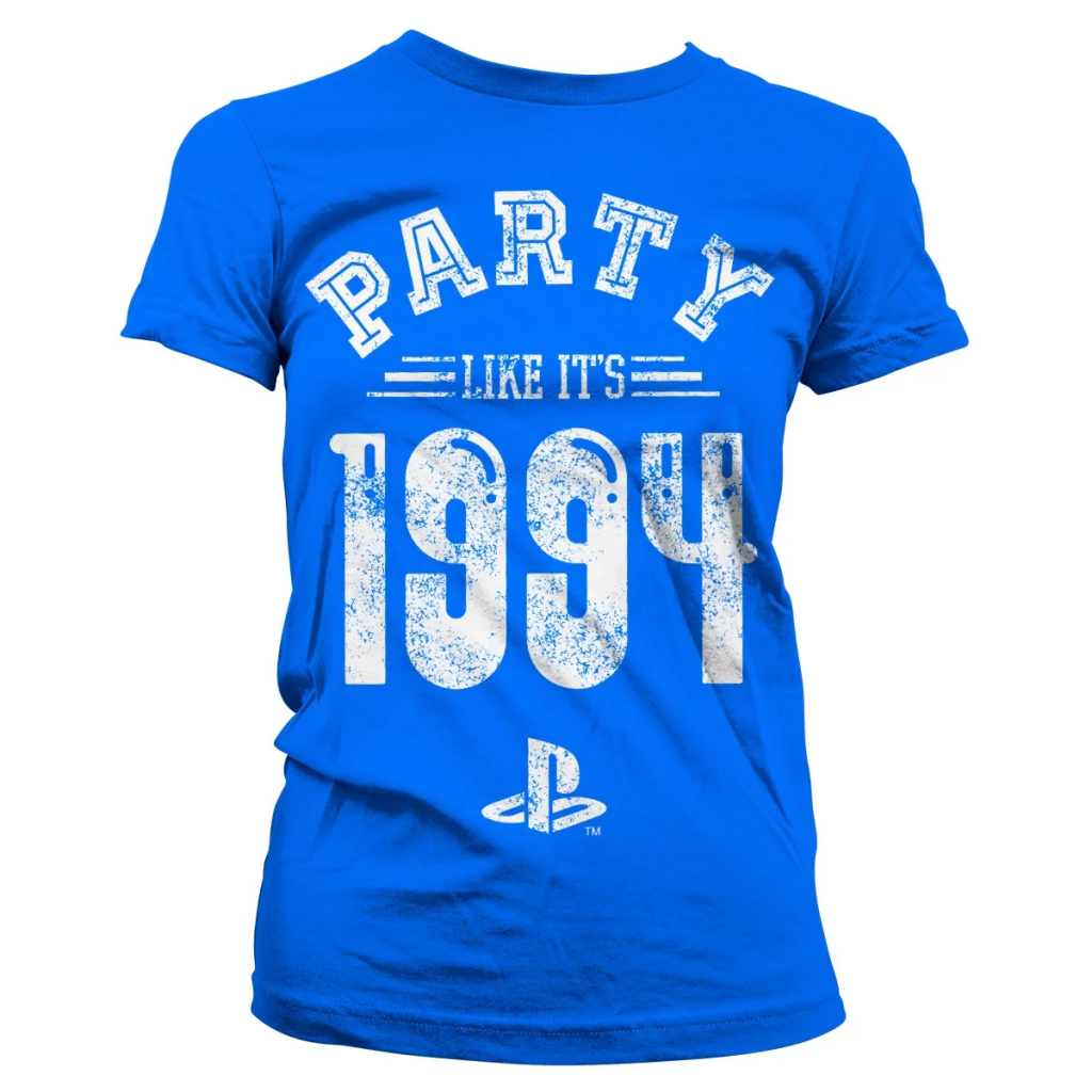 PLAYSTATION - T-Shirt Party Like It's 1994 - GIRL Blue (XXL)