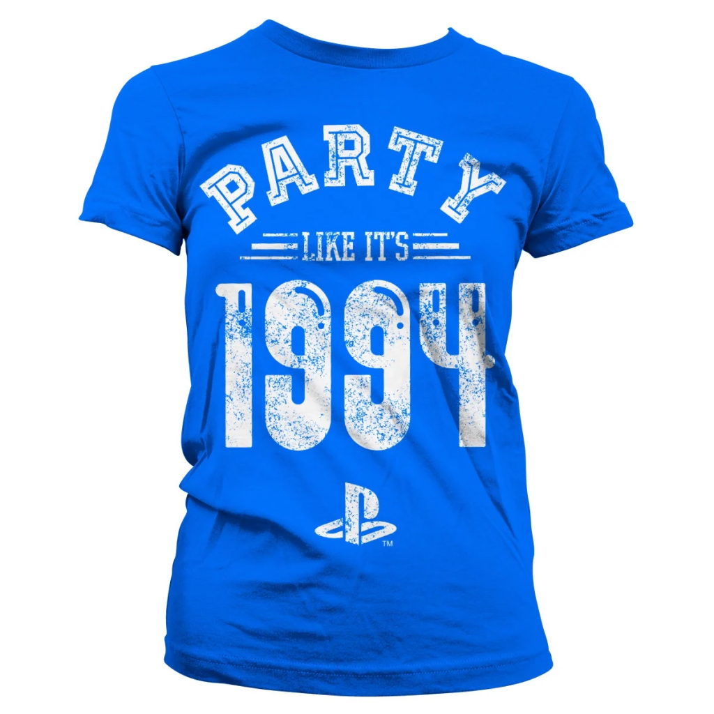 PLAYSTATION - T-Shirt Party Like It's 1994 - GIRL Blue (XL)