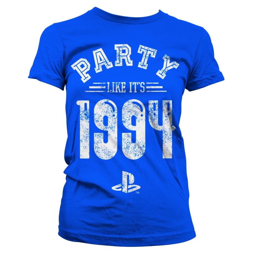 PLAYSTATION - T-Shirt Party Like It's 1994 - GIRL Blue (M)