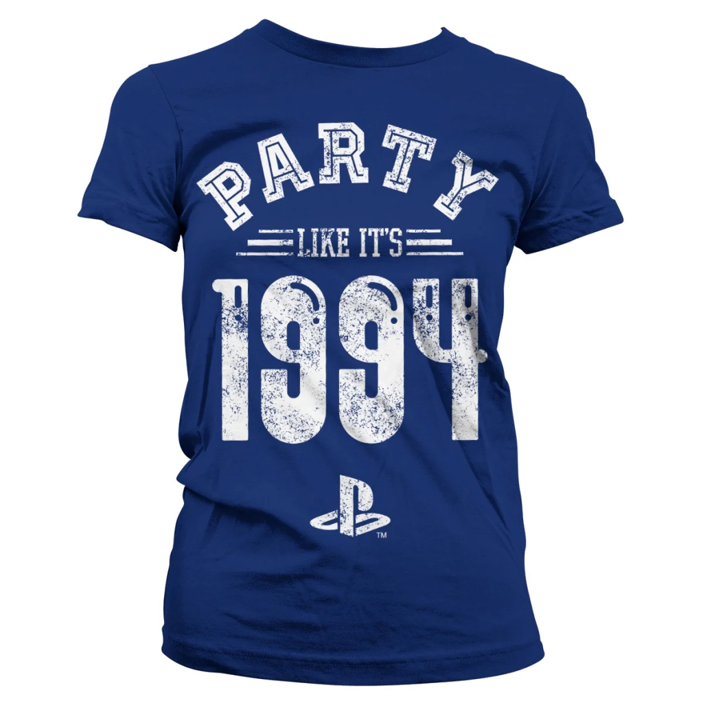 PLAYSTATION - T-Shirt Party Like It's 1994 - GIRL Navy (XL)