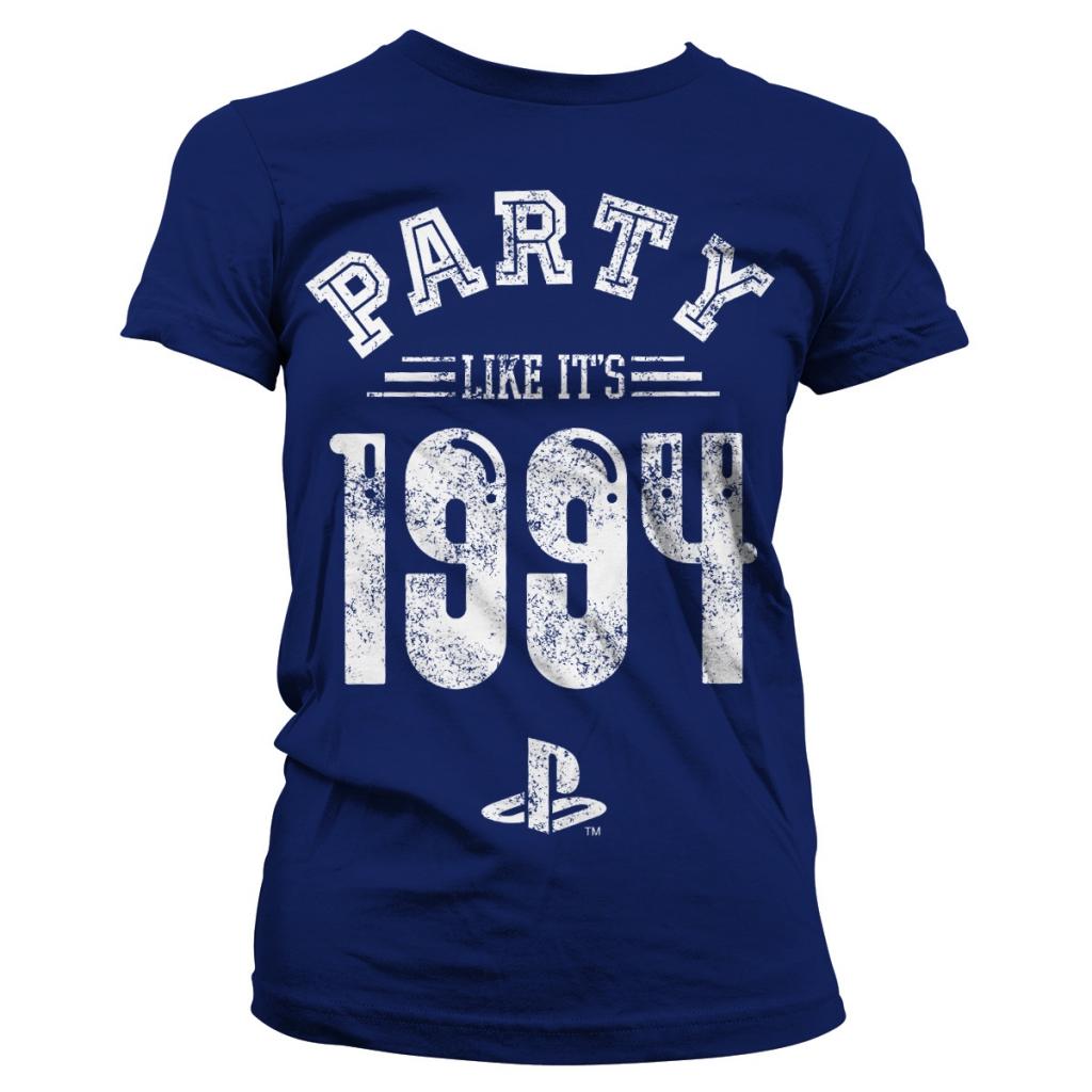 PLAYSTATION - T-Shirt Party Like It's 1994 - GIRL Navy (S)