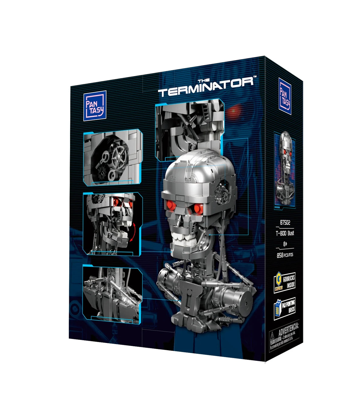 TERMINATOR - T-800 Bust - Building block 858 pcs