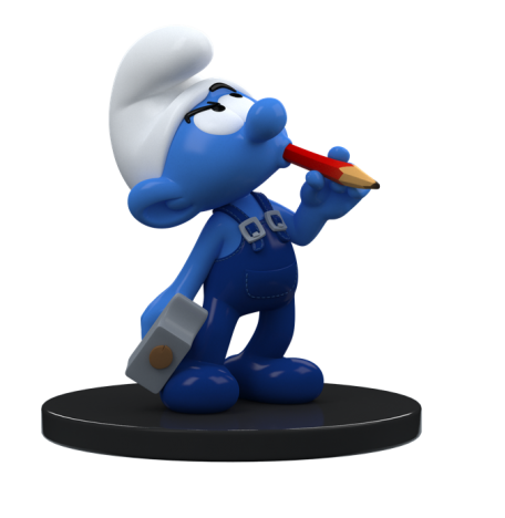 SMURF - Handy Smurf - Figure 4inch