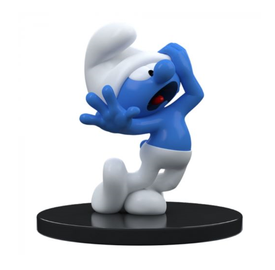 SMURF - Clumsy Smurf - Figure 4inch