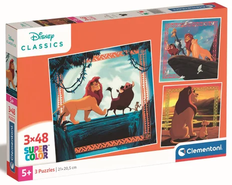 DISNEY - The Lion King - 3 Puzzle 48P Set