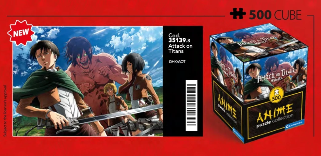 ATTACK ON TITAN - Levi, Mikasa, Armin and ... - Cube Puzzle 500P