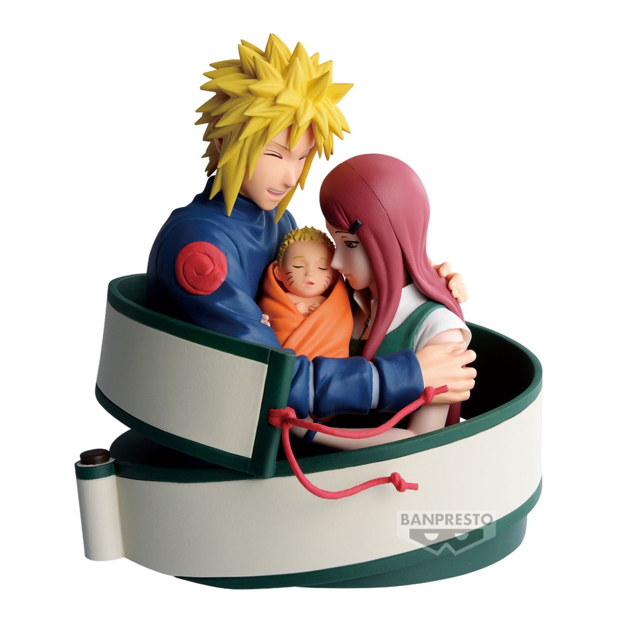 NARUTO 72 SERIES - Minato, Naruto & Kushina - Figure 13cm