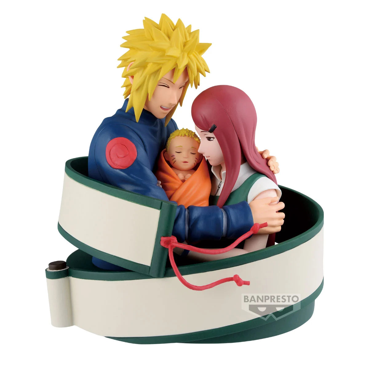 NARUTO 72 SERIES - Minato, Naruto & Kushina - Figure 13cm