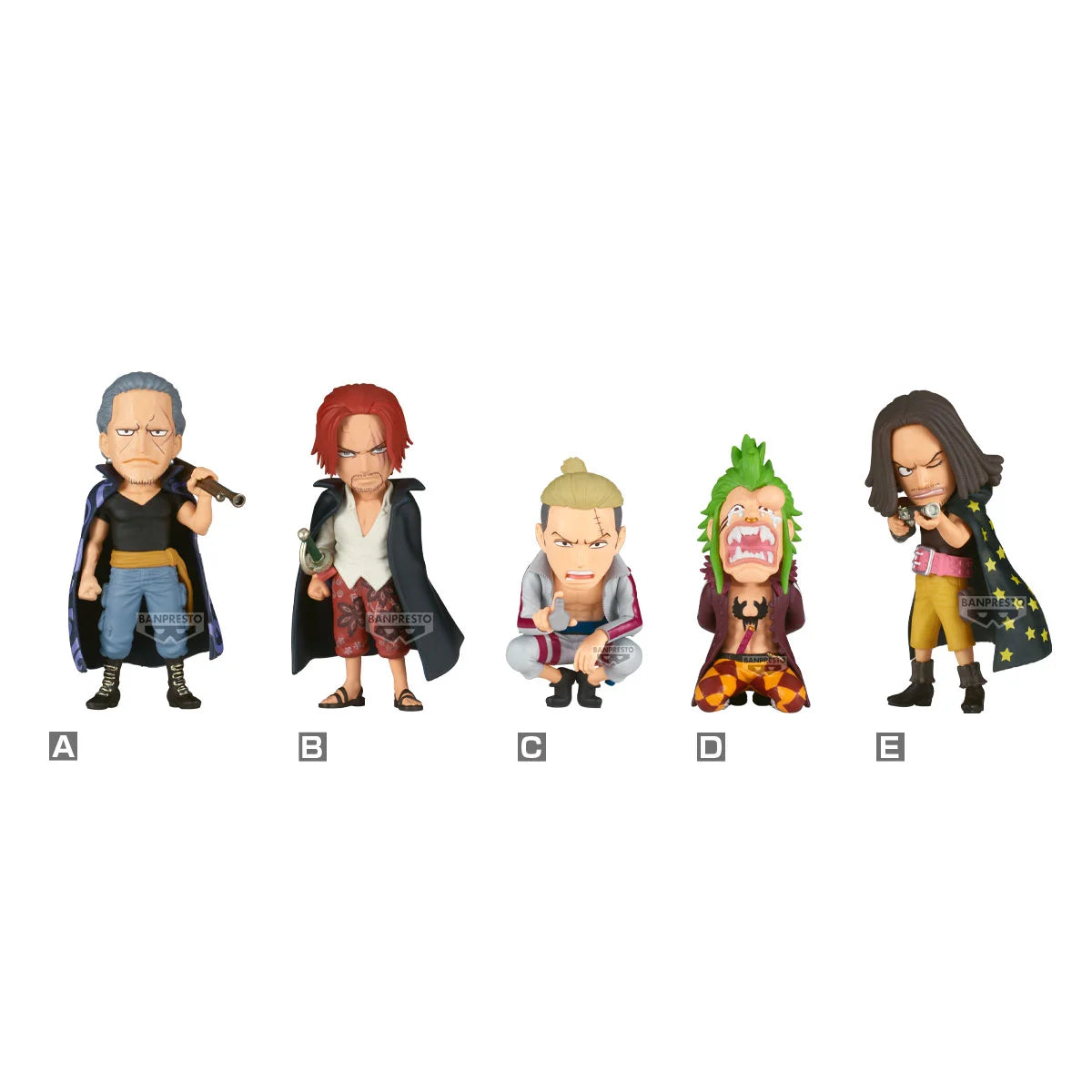 ONE PIECE - WCF Red Hair vs Bartolomeo -Assortiments 12 Figurine 5-7cm