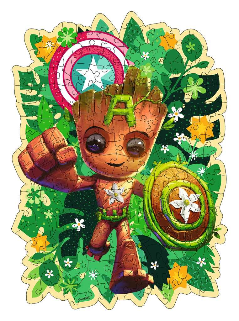 MARVEL - Groot - Wooden Puzzle 150P
