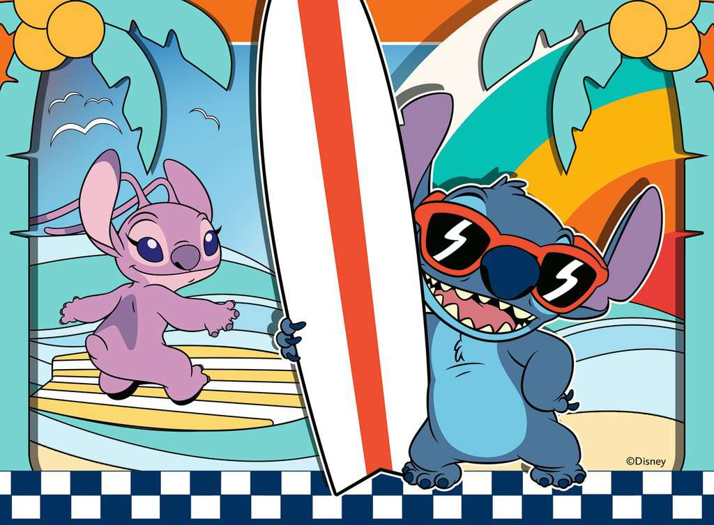 LILO & STITCH - 4 Puzzle 12/16/20/24P - Stitch & Angel