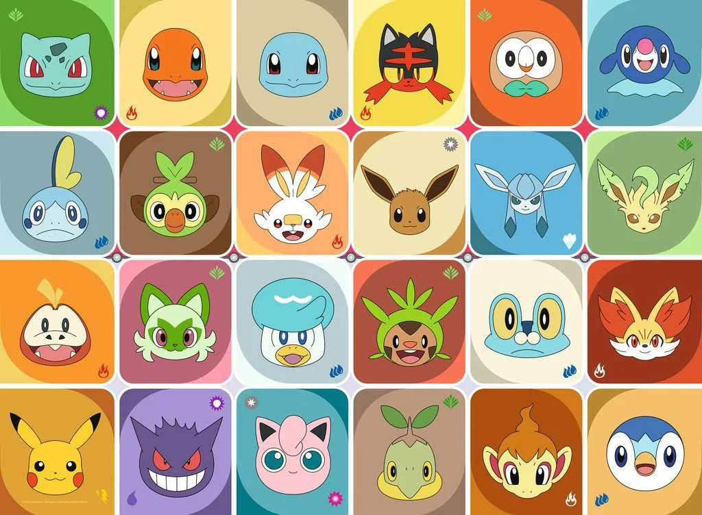 POKEMON - Portraits of Pokemon - Puzzle 100P