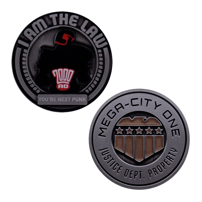 2000AD JUDGE DREDD - Mega-City One - Limited Edition Coin