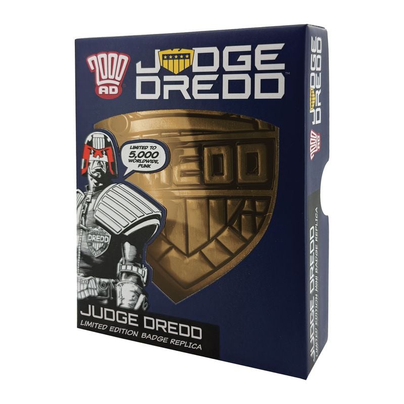 2000AD JUDGE DREDD - Badge - Replica Limited Edition