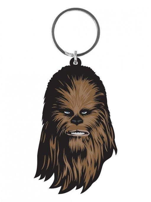 STAR WARS - Rubber Keyring - Chewbacca 6 Cm