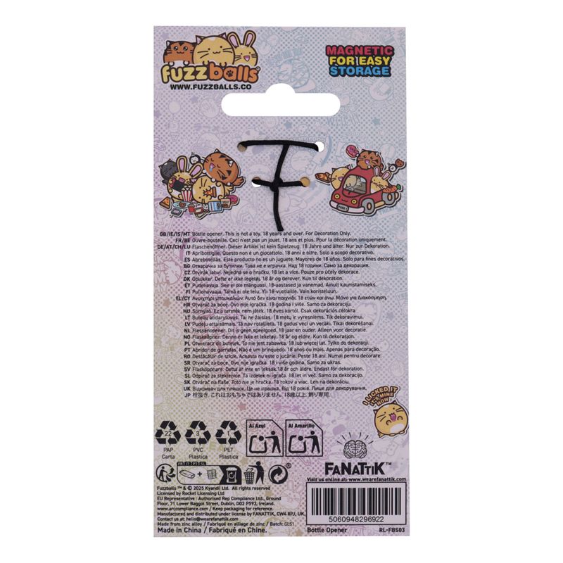 FUZZBALLS - Whisky - Limited Edition Bottle Opener