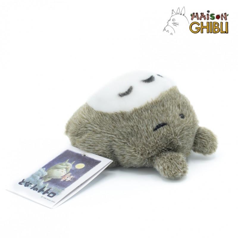 MY NEIGHBOR TOTORO - Grey Totoro Lying Down - Fluffy Beanbag Plush 7cm